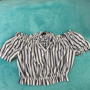 Off the shoulder crop top